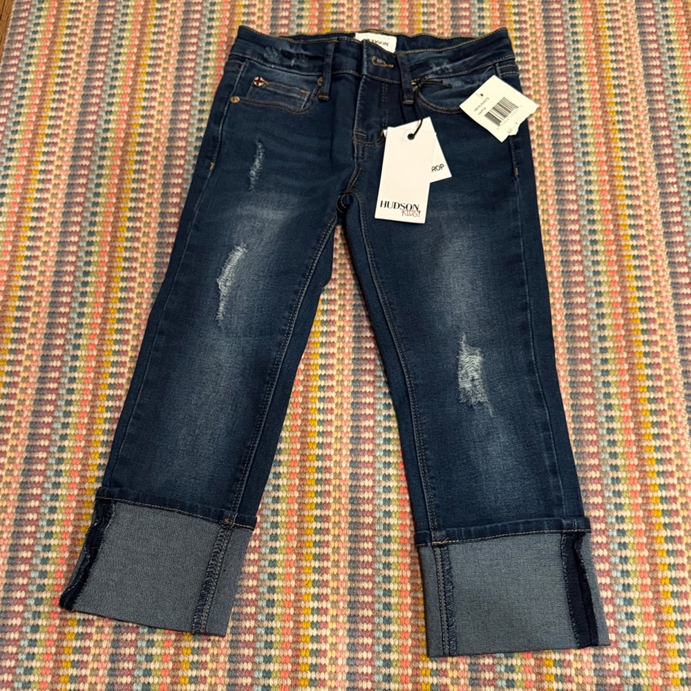 Hudson Jeans Girl’s Dark Blue Cropped Jeans